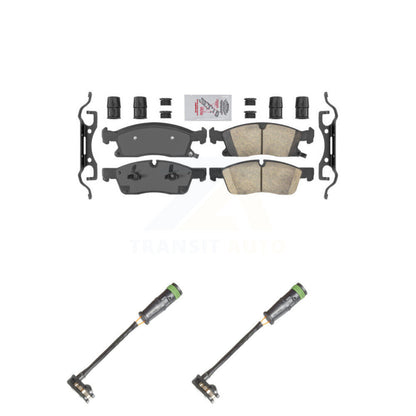 Ceramic Brake Pads & Wear Sensor Front Kit For Mercedes-Benz GLE400 GL350 GLS450
