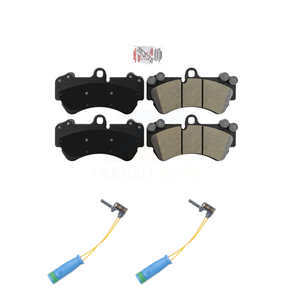 Ceramic Brake Pad And Wear Sensor Front Kit For 2017-2018 Mercedes-Benz G550 4x4