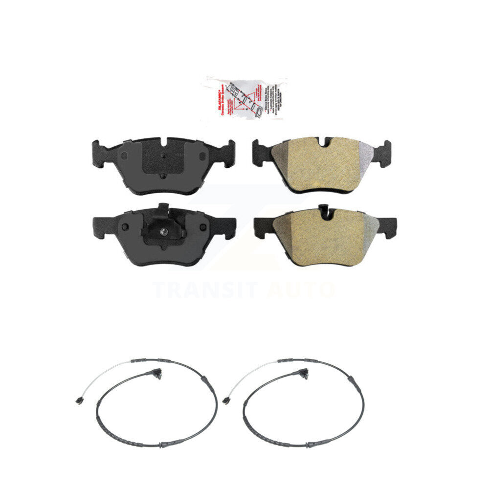 Ceramic Disc Brake Pads And Wear Sensors Front Kit For BMW Z4