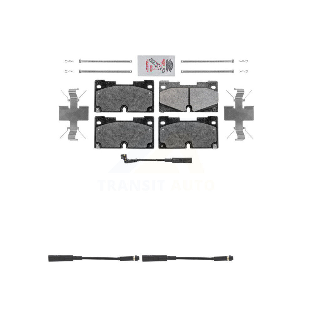 Ceramic Brake Pad & Extra Wear Sensor Front Kit For GMC Chevrolet Silverado 1500