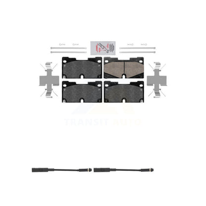Ceramic Brake Pads Wear Sensor Front Kit For GMC Chevrolet Silverado 1500 Sierra
