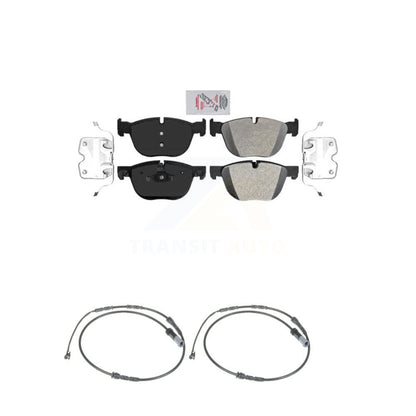 Ceramic Disc Brake Pads And Wear Sensors Front Kit For 2016-2018 BMW X4 M40i