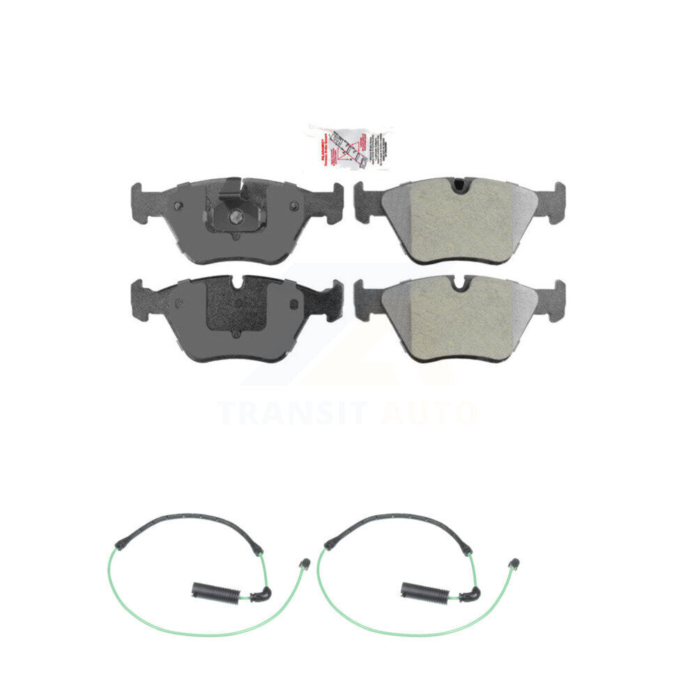 Ceramic Disc Brake Pads And Wear Sensors Front Kit For BMW 330Ci 330i 330xi M3