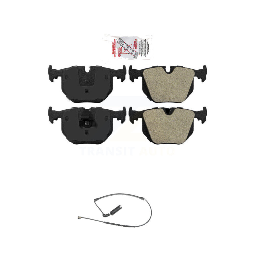 Ceramic Disc Brake Pads And Wear Sensors Rear Kit For 2000-2006 BMW X5