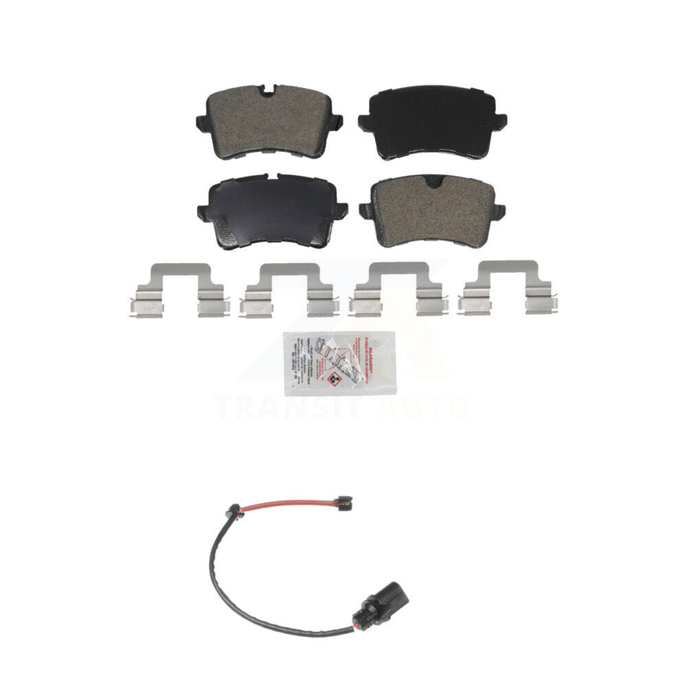 Ceramic Disc Brake Pads And Wear Sensors Rear Kit For Porsche Macan Audi A6