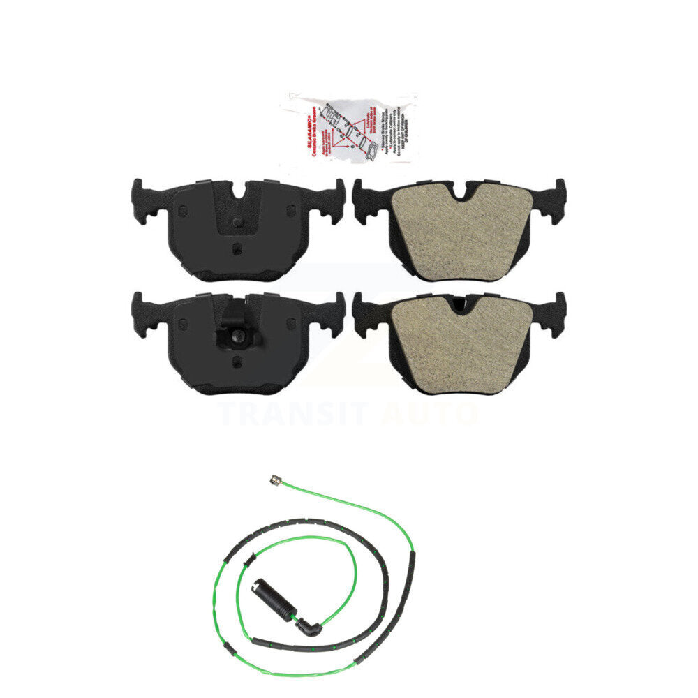 Ceramic Brake Pad & Wear Sensor Rear Kit For BMW Z4 M Roadster Coupe with 3.2L