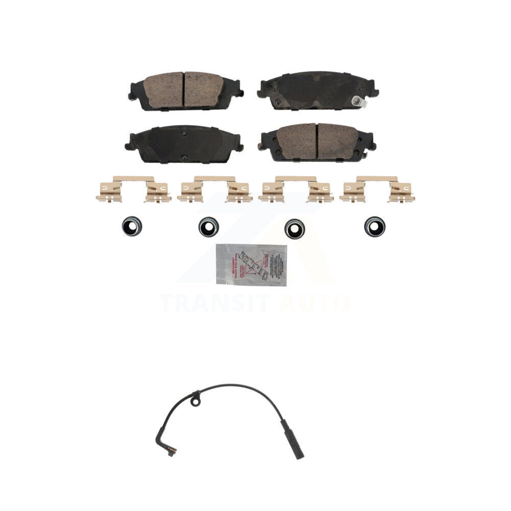 Ceramic Brake Pads Wear Sensor Rear Kit For 2019 Chevrolet Silverado 1500 LD GMC