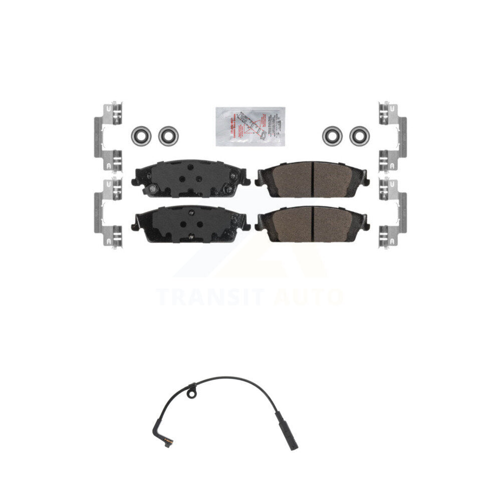 Ceramic Brake Pads Wear Sensor Rear Kit For 2019 Chevrolet Silverado 1500 LD GMC