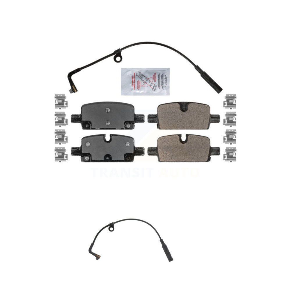 Ceramic Brake Pad Extra Wear Sensor Rear Kit For GMC Chevrolet Silverado 1500 XL