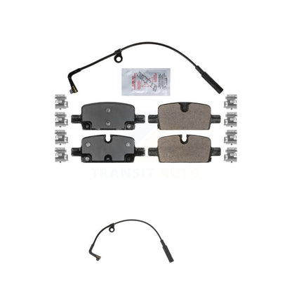Ceramic Brake Pad Extra Wear Sensor Rear Kit For GMC Chevrolet Silverado 1500 XL