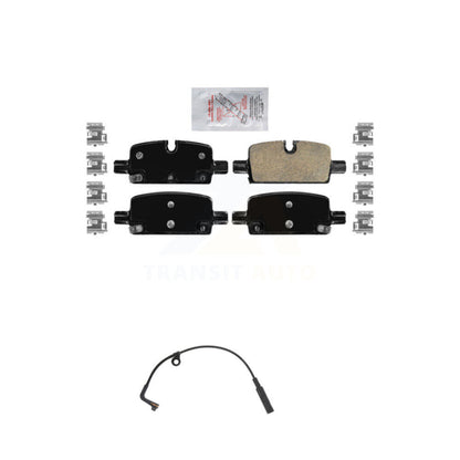 Ceramic Brake Pad & Wear Sensor Rear Kit For GMC Chevrolet Silverado 1500 Sierra