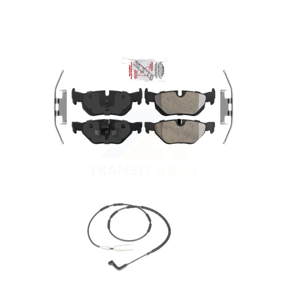 Ceramic Brake Pads Wear Sensor Rear Kit For BMW 323i 328i 128i xDrive 328xi 325i