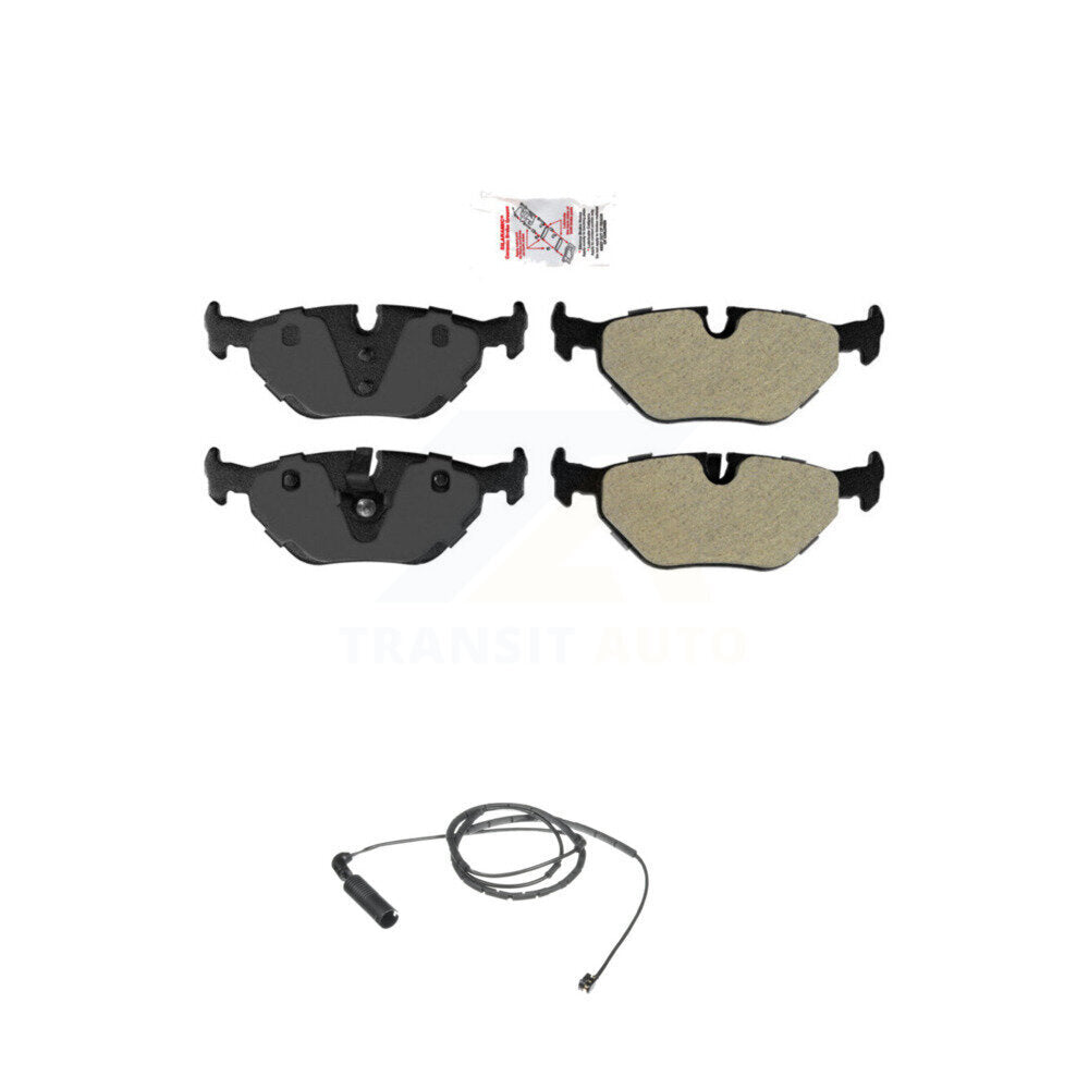 Ceramic Brake Pads Wear Sensor Rear Kit For BMW 325i 325Ci 320i 325xi 328i 323Ci