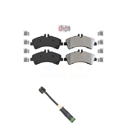 Ceramic Brake Pads & Wear Sensor Rear Kit For Mercedes-Benz Sprinter 3500 3500XD