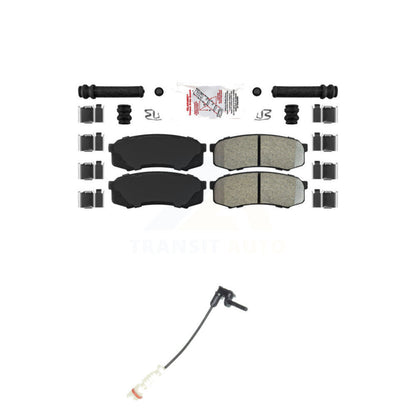 Ceramic Disc Brake Pads Wear Sensor Rear Kit For 2000 Mercedes-Benz C43 AMG 4.3L