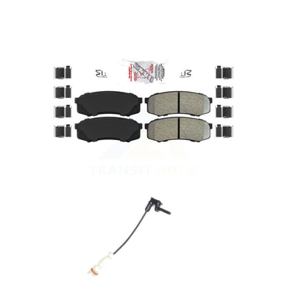 Ceramic Disc Brake Pads Wear Sensor Rear Kit For 2000 Mercedes-Benz C43 AMG 4.3L