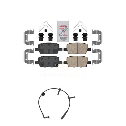 Ceramic Disc Brake Pads And Wear Sensors Rear Kit For Cadillac CT6