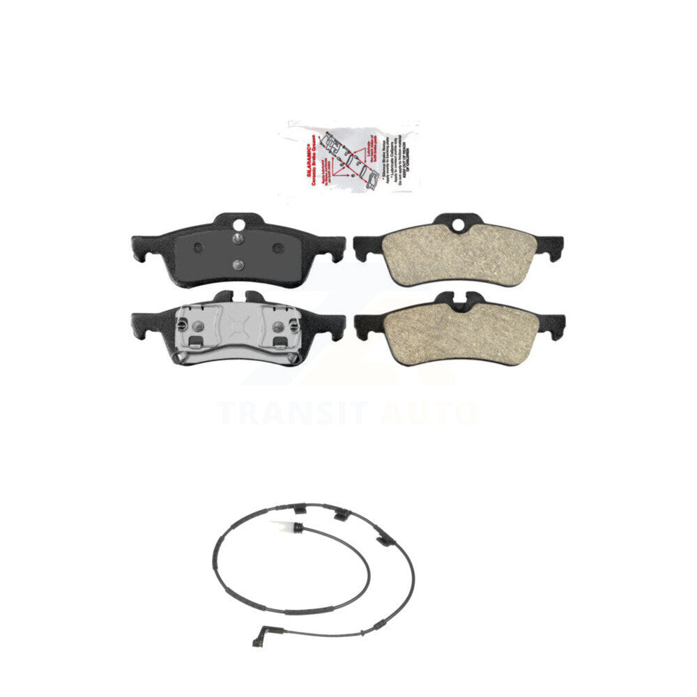 Ceramic Disc Brake Pads And Wear Sensors Rear Kit For 2006 Mini Cooper 1.6L
