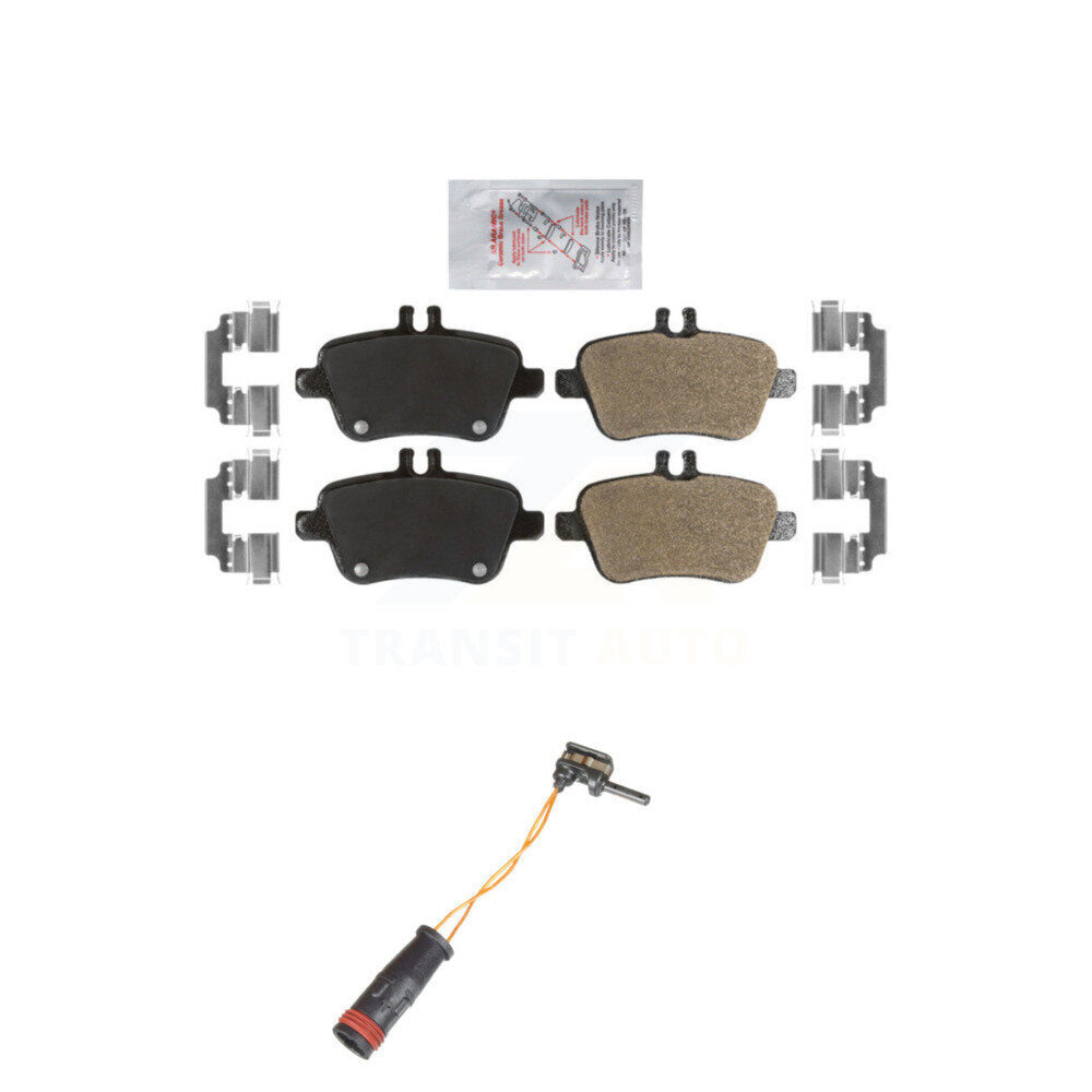 Ceramic Disc Brake Pads And Wear Sensors Rear Kit For Mercedes-Benz SLK350