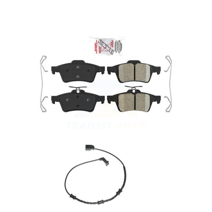 Ceramic Disc Brake Pads And Wear Sensors Rear Kit For Jaguar XF XJ XK XKR