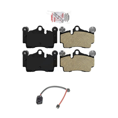 Ceramic Disc Brake Pads And Wear Sensors Rear Kit For Porsche Cayenne