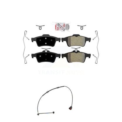 Ceramic Disc Brake Pads And Wear Sensors Rear Kit For Jaguar XK XKR