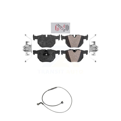 Ceramic Disc Brake Pads And Wear Sensor Rear Kit For BMW 530xi 535i xDrive 535xi