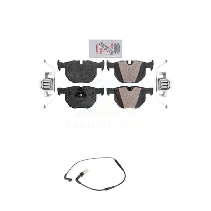 Ceramic Brake Pads Wear Sensor Rear Kit For BMW 530i 530xi 528i xDrive 525i 535i