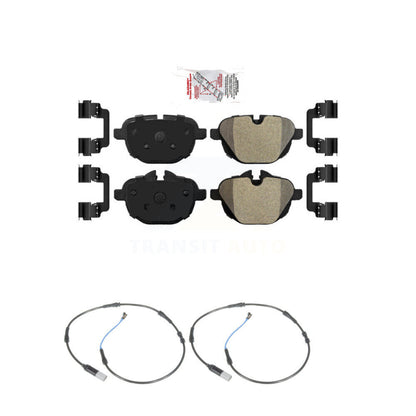 Ceramic Disc Brake Pads And Wear Sensor Rear Kit For BMW 535i xDrive 528i 535d 5