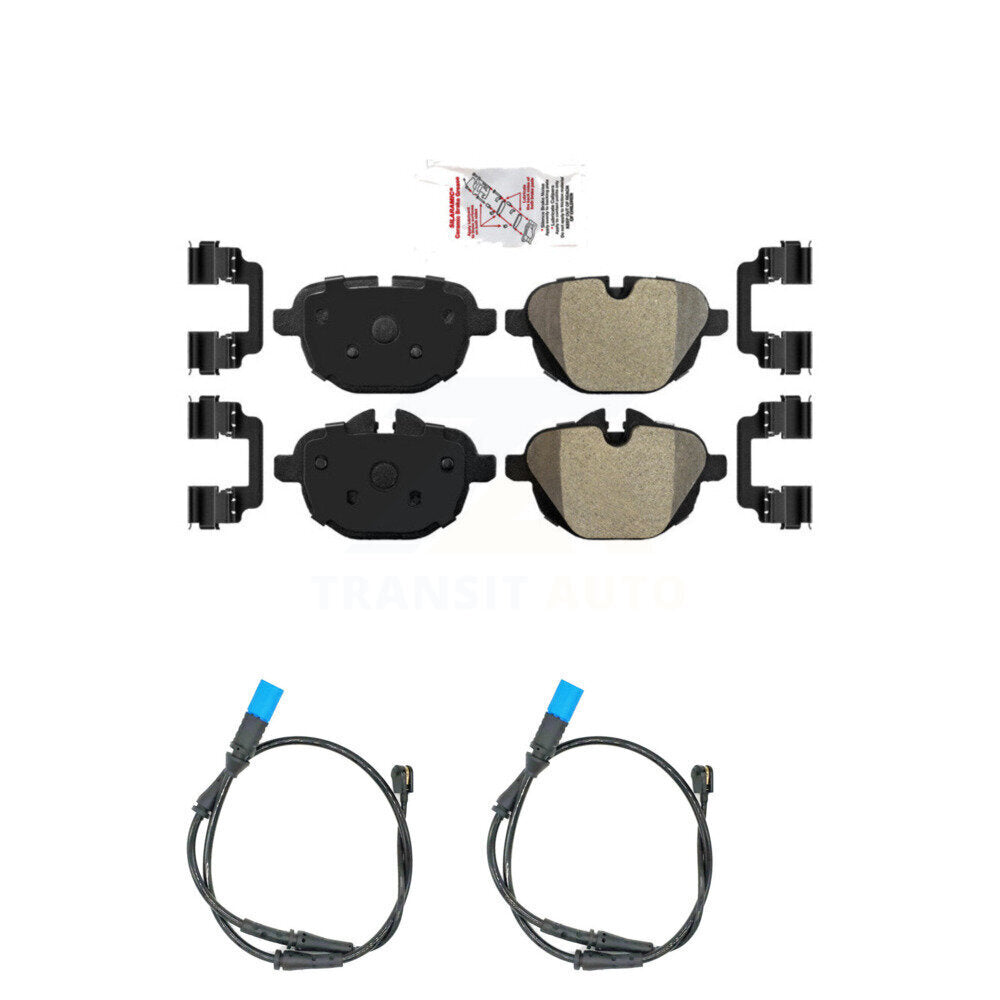Ceramic Disc Brake Pads And Wear Sensors Rear Kit For BMW X3