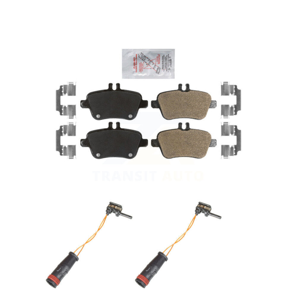 Ceramic Disc Brake Pads And Wear Sensors Rear Kit For Mercedes-Benz SLK350