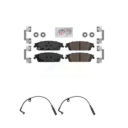 Ceramic Brake Pads Wear Sensor Rear Kit For 2019 Chevrolet Silverado 1500 LD GMC
