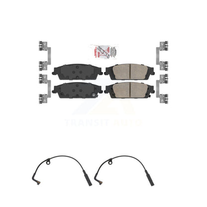 Ceramic Brake Pads Wear Sensor Rear Kit For 2019 Chevrolet Silverado 1500 LD GMC