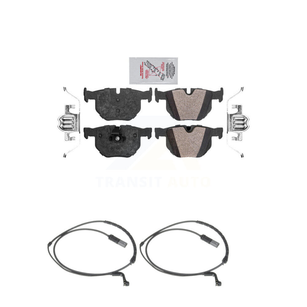 Ceramic Disc Brake Pads And Wear Sensors Rear Kit For BMW X5 X6