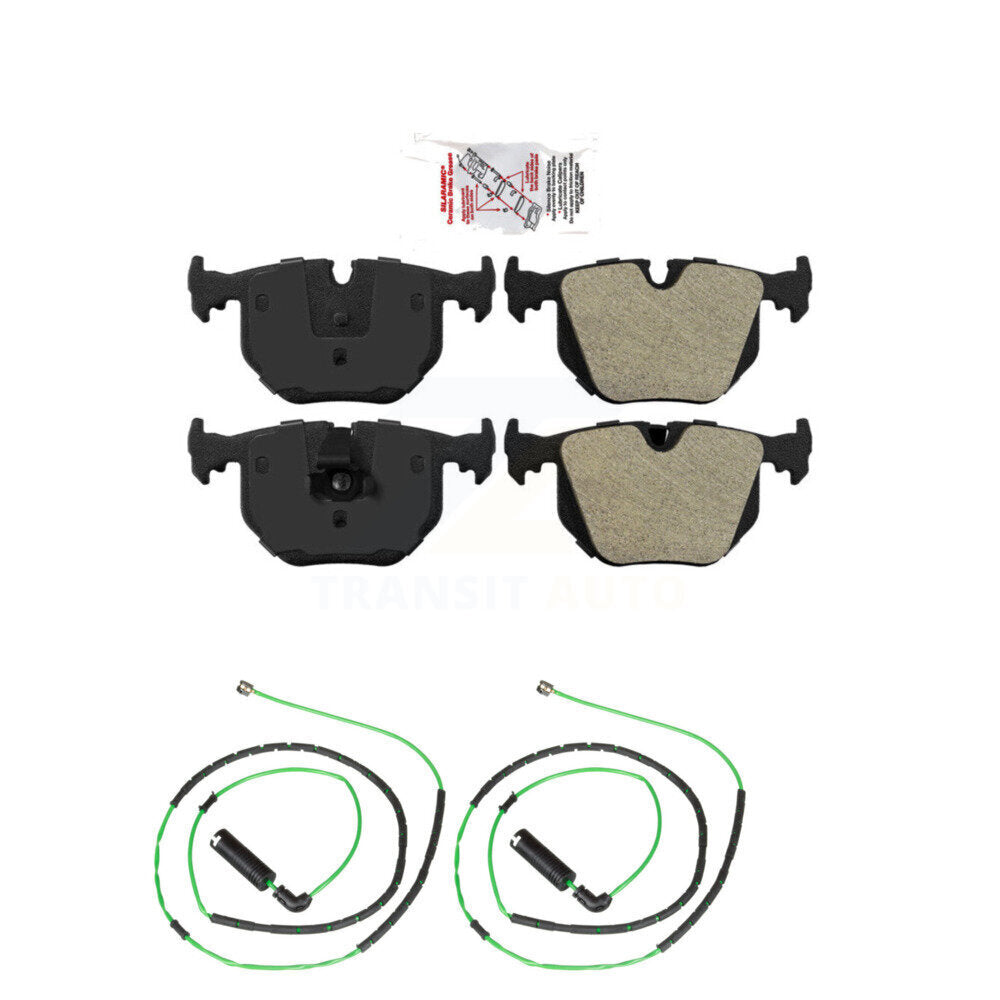Ceramic Brake Pad & Wear Sensor Rear Kit For BMW Z4 M Roadster Coupe with 3.2L