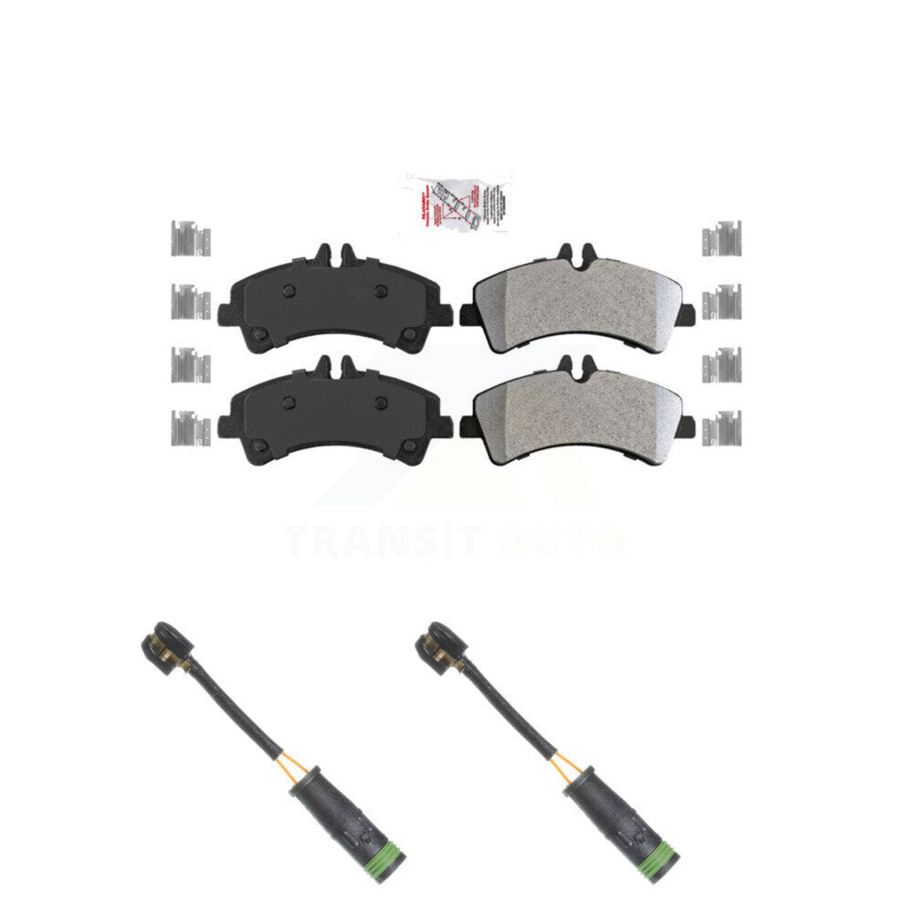 Ceramic Brake Pads & Wear Sensor Rear Kit For Mercedes-Benz Sprinter 3500 3500XD