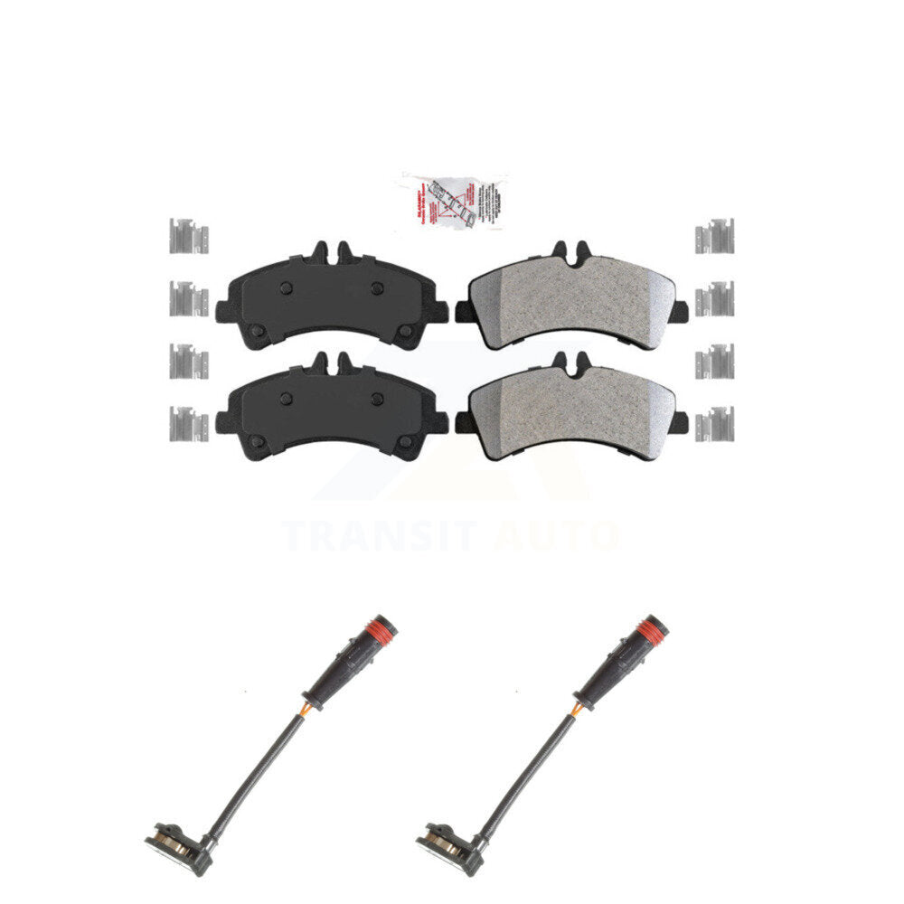 Ceramic Brake Pad And Wear Sensor Rear Kit For Sprinter 3500 Mercedes-Benz Dodge