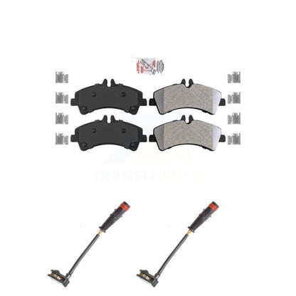 Ceramic Brake Pad And Wear Sensor Rear Kit For Sprinter 3500 Mercedes-Benz Dodge
