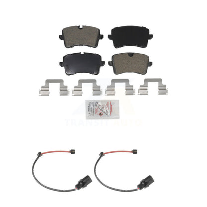Ceramic Disc Brake Pads And Wear Sensors Rear Kit For Porsche Macan Audi A6