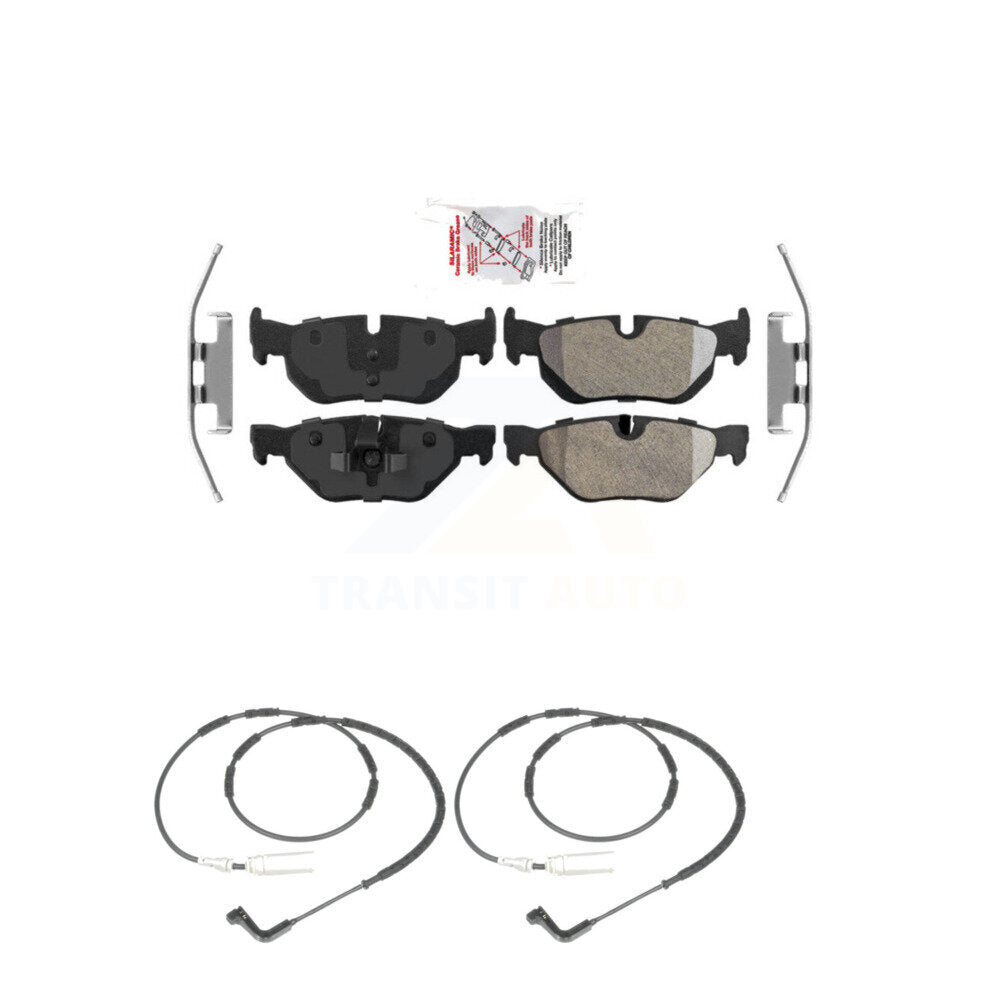 Ceramic Brake Pads Wear Sensor Rear Kit For BMW 323i 328i 128i xDrive 328xi 325i