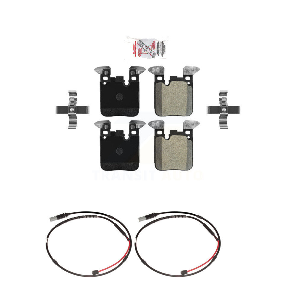 Ceramic Disc Brake Pads And Wear Sensors Rear Kit For BMW M3 M2