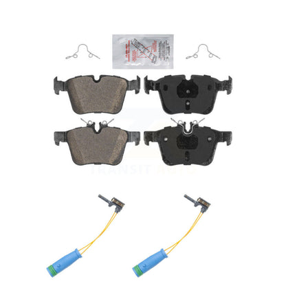Ceramic Disc Brake Pads & Wear Sensor Rear Kit For Mercedes-Benz C300 C400 C350e