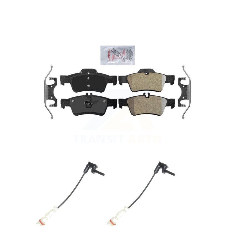 Ceramic Brake Pad Wear Sensor Rear Kit For 03 Mercedes-Benz E320 Sedan with 3.2L