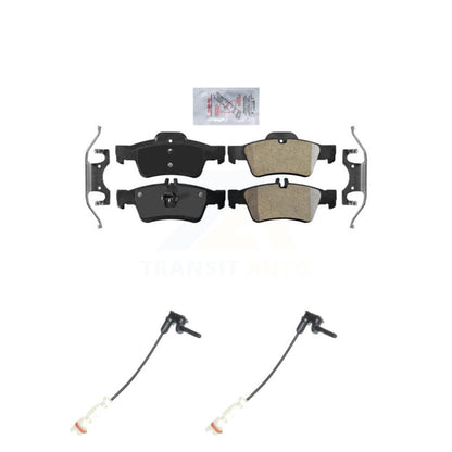 Ceramic Brake Pad Wear Sensor Rear Kit For 03 Mercedes-Benz E320 Sedan with 3.2L