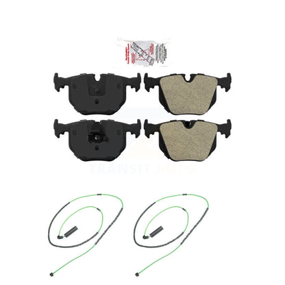 Ceramic Disc Brake Pads And Wear Sensors Rear Kit For 2001-2006 BMW M3 3.2L
