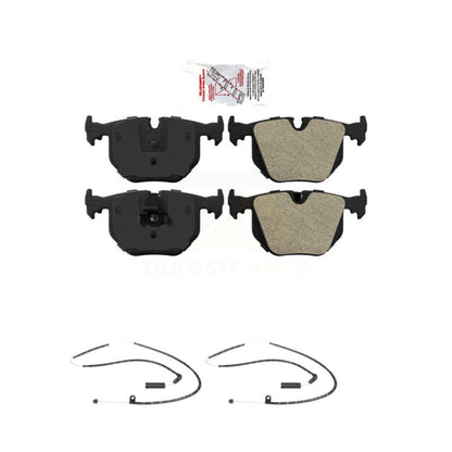 Ceramic Disc Brake Pads And Wear Sensors Rear Kit For Land Rover Range