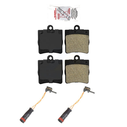 Ceramic Disc Brake Pads And Wear Sensors Rear Kit For Mercedes-Benz C230 C240