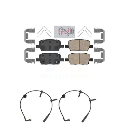 Ceramic Disc Brake Pads And Wear Sensors Rear Kit For Cadillac CT6