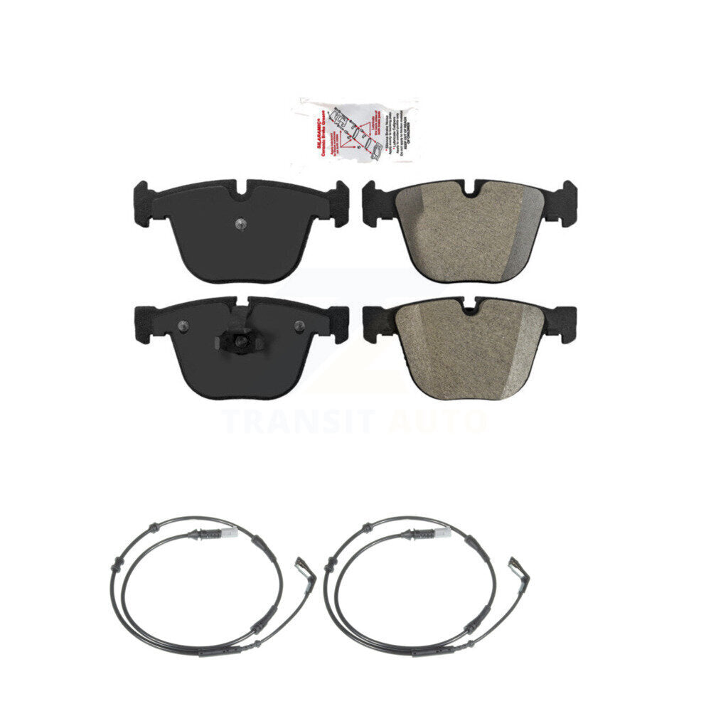 Ceramic Disc Brake Pads And Wear Sensors Rear Kit For BMW 750i 750Li