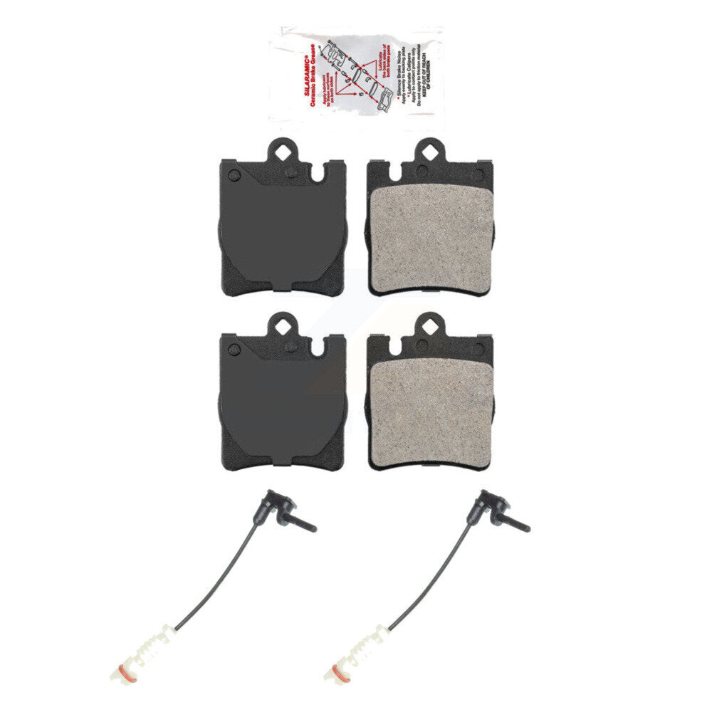 Ceramic Disc Brake Pad & Wear Sensor Rear Kit For Mercedes-Benz E320 CLK320 E430